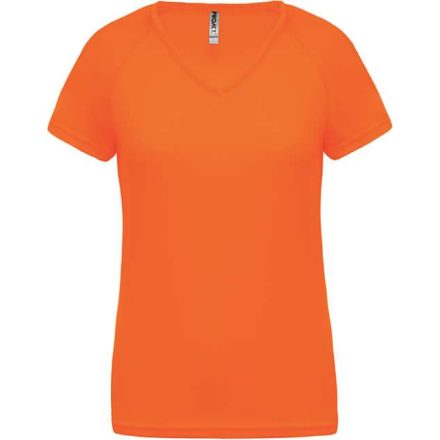 pa477for-2xl   LADIES’ V-NECK SHORT SLEEVE SPORTS T-SHIRT