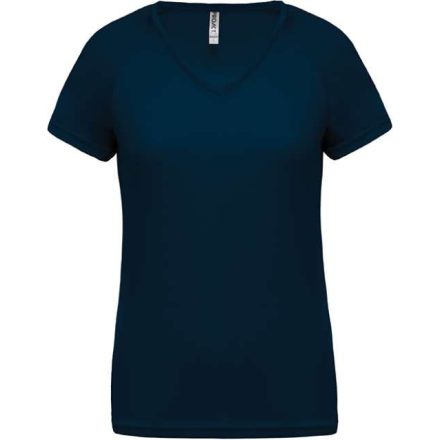 pa477snv-2xl   LADIES’ V-NECK SHORT SLEEVE SPORTS T-SHIRT