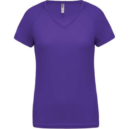 pa477vi-2xl   LADIES’ V-NECK SHORT SLEEVE SPORTS T-SHIRT