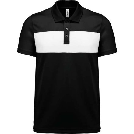 pa493bl/wh-2xl   ADULT SHORT-SLEEVED POLO-SHIRT