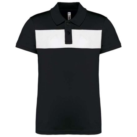 pa494bl/wh-4/6   KIDS' SHORT SLEEVE POLO SHIRT