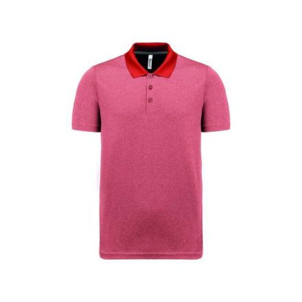 pa496crlh-2xl   ADULT SHORT-SLEEVED MARL POLO SHIRT