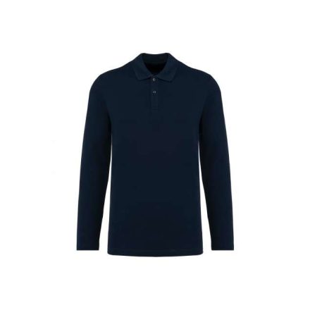 pk202denv-l   MEN'S LONG-SLEEVED SUPIMA® POLO SHIRT