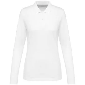 pk203wh-m   LADIES' LONG-SLEEVED SUPIMA® POLO SHIRT