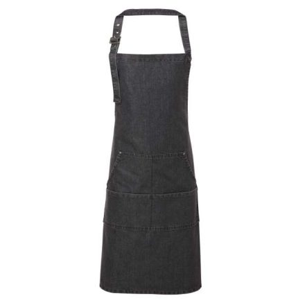 pr126bld-u   JEANS STITCH DENIM BIB APRON