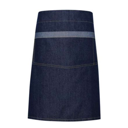 pr128id-u   'DOMAIN' CONTRAST DENIM WAIST APRON