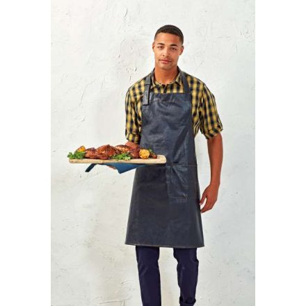 pr139bl-u   FAUX LEATHER BIB APRON