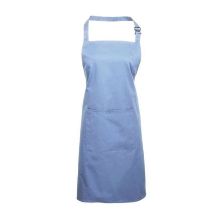 pr154mblu-u   ‘COLOURS COLLECTION’ BIB APRON WITH POCKET