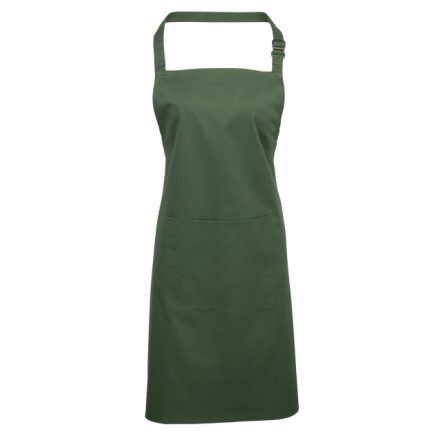 pr154mosgn-u   ‘COLOURS COLLECTION’ BIB APRON WITH POCKET