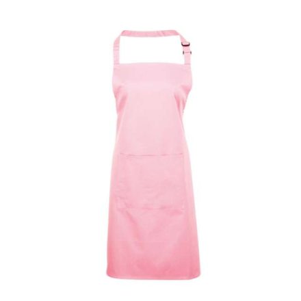 pr154pi-u   ‘COLOURS COLLECTION’ BIB APRON WITH POCKET