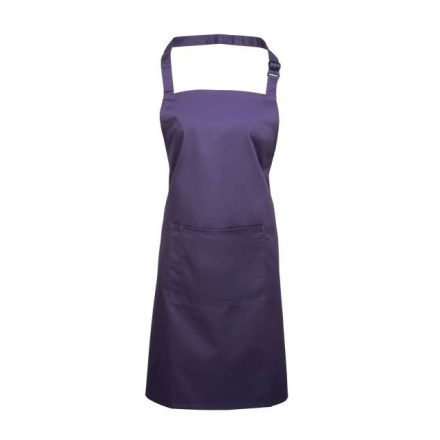 pr154pu-u   ‘COLOURS COLLECTION’ BIB APRON WITH POCKET