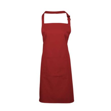 pr154re-u   ‘COLOURS COLLECTION’ BIB APRON WITH POCKET