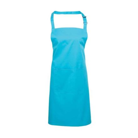 pr154tu-u   ‘COLOURS COLLECTION’ BIB APRON WITH POCKET