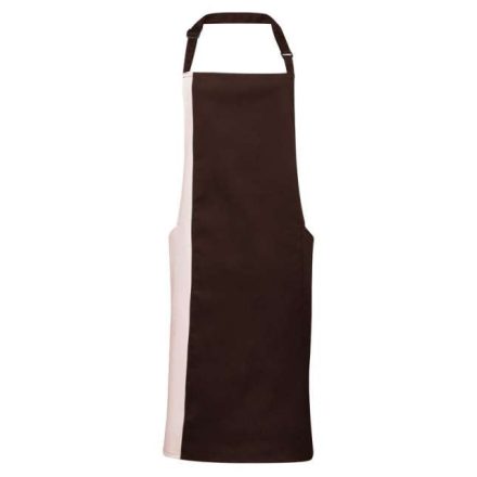 pr162bw/na-u   'COLOURS COLLECTION’ CONTRAST BIB APRON