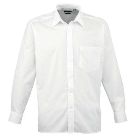 pr200wh-2xl/3xl   MEN'S LONG SLEEVE POPLIN SHIRT