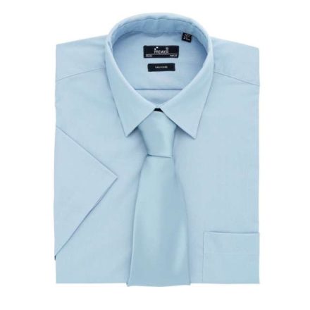 pr202lb-2xl/3xl   MEN'S SHORT SLEEVE POPLIN SHIRT