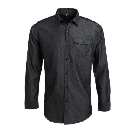 pr222bld-2xl   MEN’S JEANS STITCH DENIM SHIRT