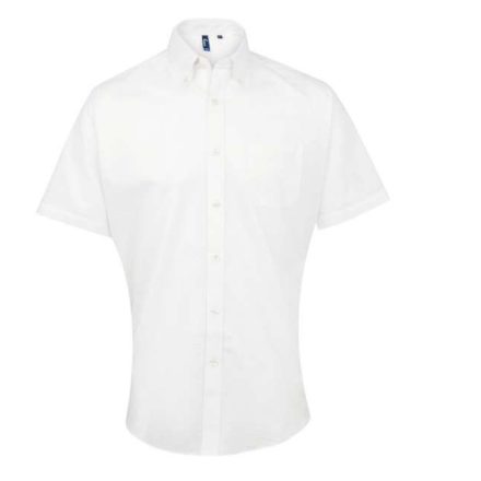 pr236wh-l   MEN’S SHORT SLEEVE SIGNATURE OXFORD SHIRT