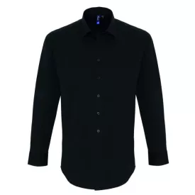   pr244bl-s   MEN'S STRETCH-FIT COTTON POPLIN LONG SLEEVE SHIRT