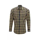 pr250ca/nv-xl   'MULLIGAN' CHECK - MEN'S LONG SLEEVE COTTON SHIRT