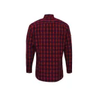 pr250re/nv-xl   'MULLIGAN' CHECK - MEN'S LONG SLEEVE COTTON SHIRT