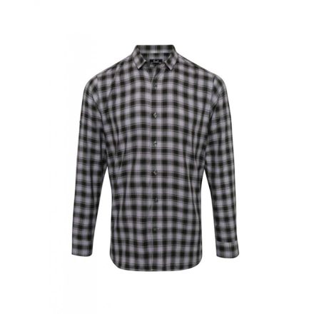 pr250ste/bl-l   'MULLIGAN' CHECK - MEN'S LONG SLEEVE COTTON SHIRT