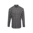 pr250ste/bl-xl   'MULLIGAN' CHECK - MEN'S LONG SLEEVE COTTON SHIRT