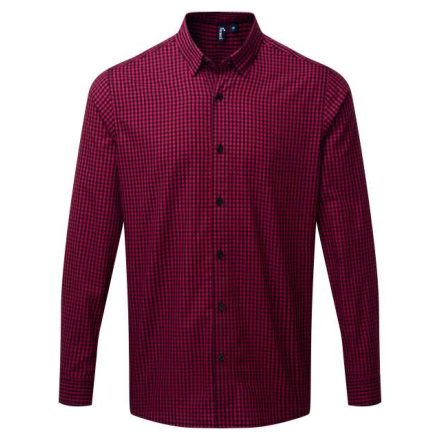 pr252bl/re-2xl   'MAXTON' CHECK MEN'S LONG SLEEVE SHIRT