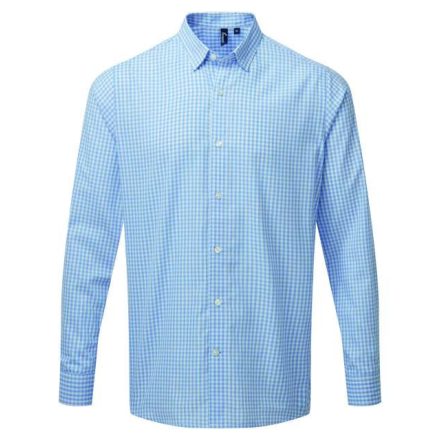 pr252lb/wh-2xl   'MAXTON' CHECK MEN'S LONG SLEEVE SHIRT