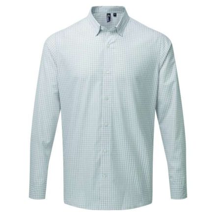 pr252si/wh-2xl   'MAXTON' CHECK MEN'S LONG SLEEVE SHIRT