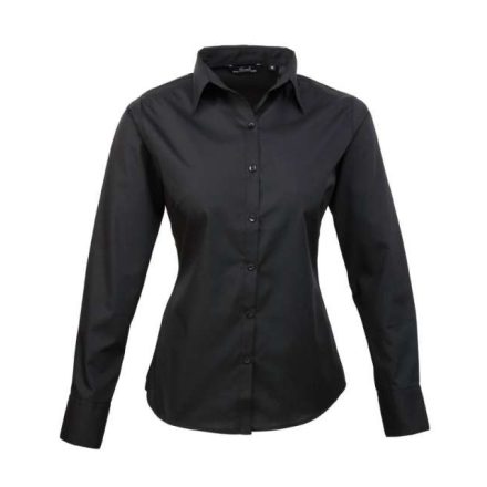 pr300bl-2xl   WOMEN'S LONG SLEEVE POPLIN BLOUSE