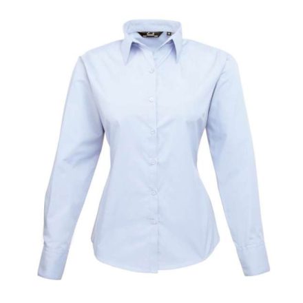 pr300lb-2xl   WOMEN'S LONG SLEEVE POPLIN BLOUSE