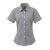 pr321bl/wh-l WOMEN'S SHORT SLEEVE GINGHAM MICROCHECK SHIRT