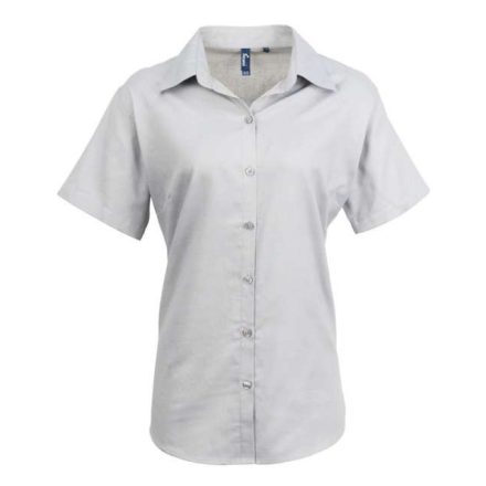 pr336si-3xl   WOMEN'S SHORT SLEEVE SIGNATURE OXFORD BLOUSE