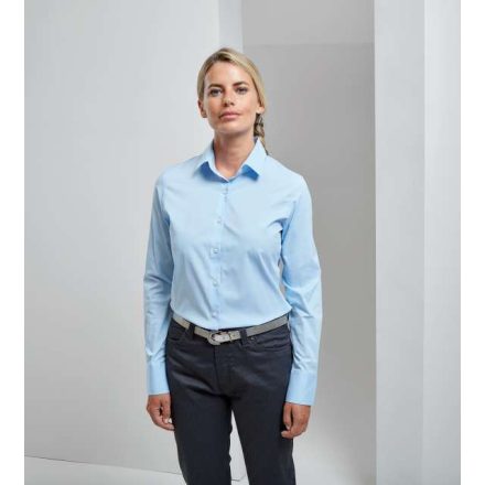 pr344si-l   WOMEN'S STRETCH-FIT COTTON POPLIN LONG SLEEVE SHIRT