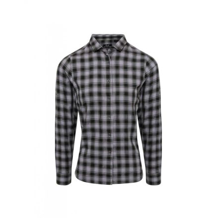 pr350ste/bl-2xl   'MULLIGAN' CHECK - WOMEN'S LONG SLEEVE COTTON SHIRT