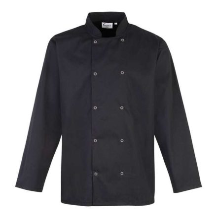 pr665bl-2xl   CHEF'S LONG SLEEVE STUD JACKET