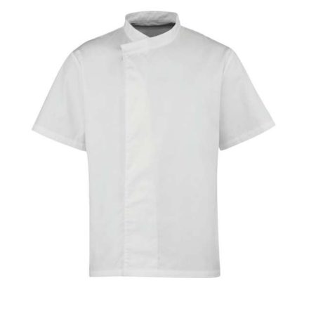 pr668wh-m   ‘CULINARY’ CHEF’S SHORT SLEEVE PULL ON TUNIC