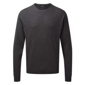   pr692ch-2xl   MEN'S CREW NECK COTTON RICH KNITTED SWEATER