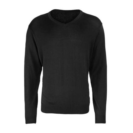 pr694bl-2xl   MEN'S KNITTED V-NECK SWEATER