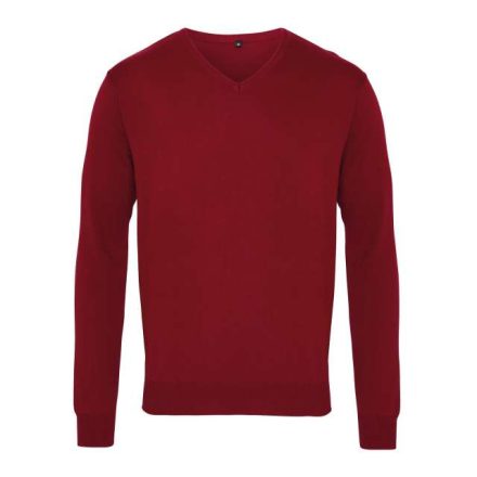 pr694bu-2xl   MEN'S KNITTED V-NECK SWEATER