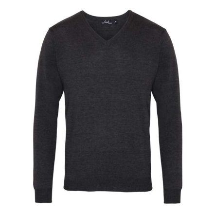 pr694ch-2xl   MEN'S KNITTED V-NECK SWEATER