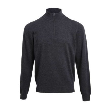 pr695ch-2xl   MEN'S QUARTER-ZIP KNITTED SWEATER