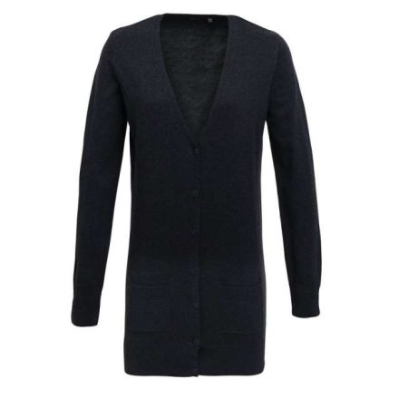 pr698ch-xl   WOMEN'S LONG LENGTH KNITTED CARDIGAN