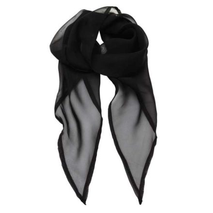 pr740bl-u   'COLOURS COLLECTION' PLAIN CHIFFON SCARF