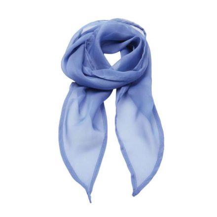 pr740mblu-u   'COLOURS COLLECTION' PLAIN CHIFFON SCARF