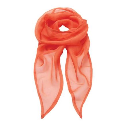 pr740or-u   'COLOURS COLLECTION' PLAIN CHIFFON SCARF