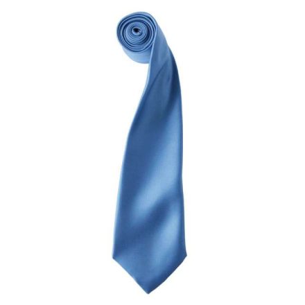 pr750mblu-u   'COLOURS COLLECTION' SATIN TIE