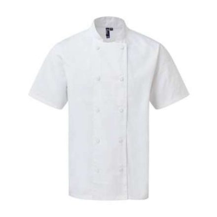 pr902wh-l   CHEF'S COOLCHECKER® SHORT SLEEVE JACKET