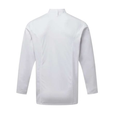 pr903wh-2xl   CHEF'S LONG SLEEVE COOLCHECKER® JACKET WITH MESH BACK PANEL